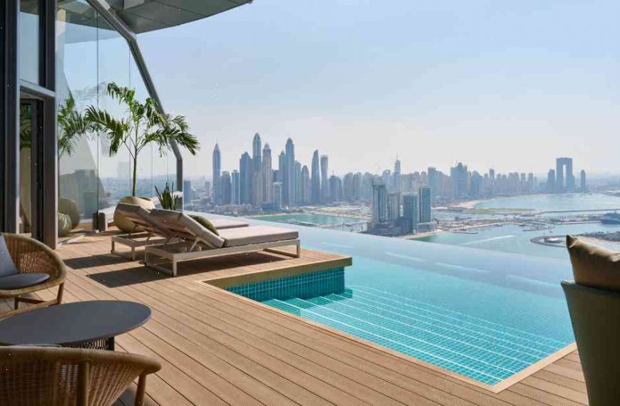The world’s most expensive infinity pool was, until now, empty